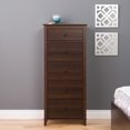 thumbnail image 1 of Prepac Yaletown Espresso 5-Drawer Tall Chest, 1 of 5