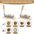 thumbnail image 5 of Buena herramienta resistente para romper nueces de pacana con 4 púas, mango de base de madera, 5 of 5
