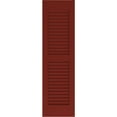 thumbnail image 5 of Ekena Millwork 12"W x 67"H Americraft Two Equal Louver Exterior Real Wood Shutters (Per Pair), Pepper Red, 5 of 10