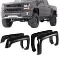 thumbnail image 2 of Ikon Motorsports Compatible with 14-18 Chevy Silverado 1500 Pocket Style Fender Flares Textured Black ABS, 2 of 5