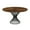 Multi-color, variant on Armen Living Cirque Round Contemporary Wood Dining Table in Walnut/Black