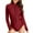 Red, variant on One Piece Swimsuit Women Long Sleeve Guard Zip Up Training Swim Shirt Sunsuit Solid Black Womens Bathing Suits S