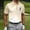 Khaki, variant on Green Golf Shirts for Men Golf Collared Button Short Sleeve Tops Geometric Polka Dot Athletic Polos Green,Xxxxl