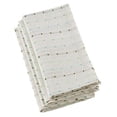 thumbnail image 2 of SARO 2136.W20S Stitched Line Design Cotton Blend Napkins  White - Set of 4, 2 of 4