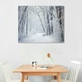 thumbnail image 3 of COMIO  Winter Snow Tree Backdrop Jungle Snowstorm White Wood Snowflake Wall Art Hanging Large Tapestry Polyester for Men Women Bedroom, 3 of 5