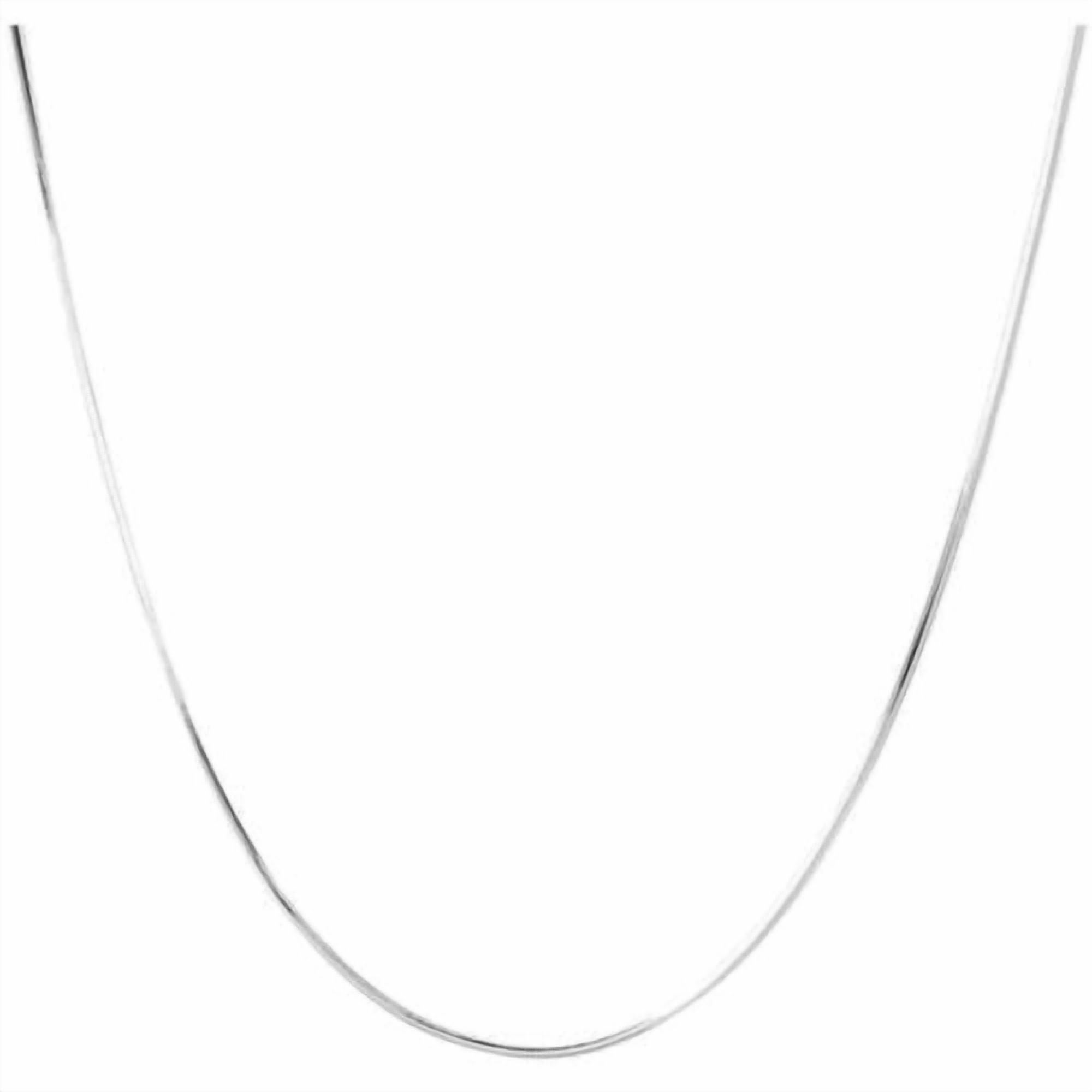 A&M 925 Sterling Silver 1mm Snake Chain Necklace, 16–30 Inch, Lobster Clasp, Adult Unisex