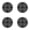 Black-4Pcs, variant on 11.8 Inch Potted Stands, Large Patio Planter Riser Holder with Adjustable Size, Deck Floor Protector to Prevent Rot Damage, Trivet for Indoor Outdoor Garden Flower Use, 4Pcs