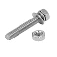 thumbnail image 2 of Unique Bargains M4 x 25mm 304 Stainless Steel  Hex Head Bolts Nuts w Washers 20 Sets, 2 of 4