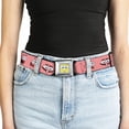thumbnail image 5 of Nickelodeon Belt, Seatbelt Buckle Belt, Patrick Starfish Expressions Pink, 32 to 52 Inches, 5 of 9