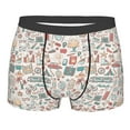 thumbnail image 4 of Goofa Summer Life Printed Men's Boxer Briefs Underwear, Moisture-Wicking Underwear, Trunk,Soft and Breathable Cotton Underwear-Medium, 4 of 9