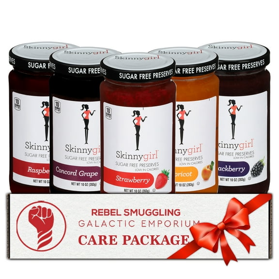 Sugar Free Preserves and Jams Variety Pack of 5 Flavors Care Package Gift Basket by Rebel Smuggling Galactic Emporium