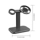 thumbnail image 3 of Seitruly Soporte de carga Soporte de almacenamiento para el hogar y la oficina Soporte para cargador Estante de sujeción Relojes inteligentes Negro, 3 of 6