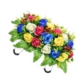 thumbnail image 2 of Kaireo Artificial Cemetery Flower Spray with Stand Weather‑Resistant Faux Floral Arrangement for Grave Headstone Memorial Decor, 2 of 4