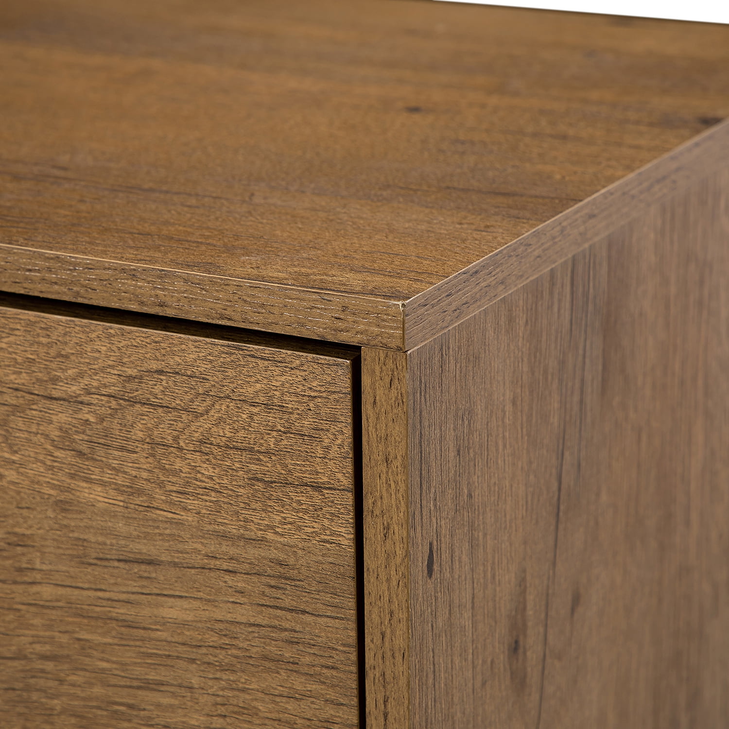 Resenkos Modern Design Wooden End Side Table with 2 Drawers, Nightstand Storage Cabinet for Bedroom,Natural Resenkos Modern Design Wooden End Side Table with 2 Drawers, Nightstand Storage Cabinet for Bedroom,Natural