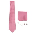 thumbnail image 2 of Corbata Sedosa Para Hombre, Juego De Corbata De Regalo Con Gemelos, Suave Para Negocios, 2 of 7