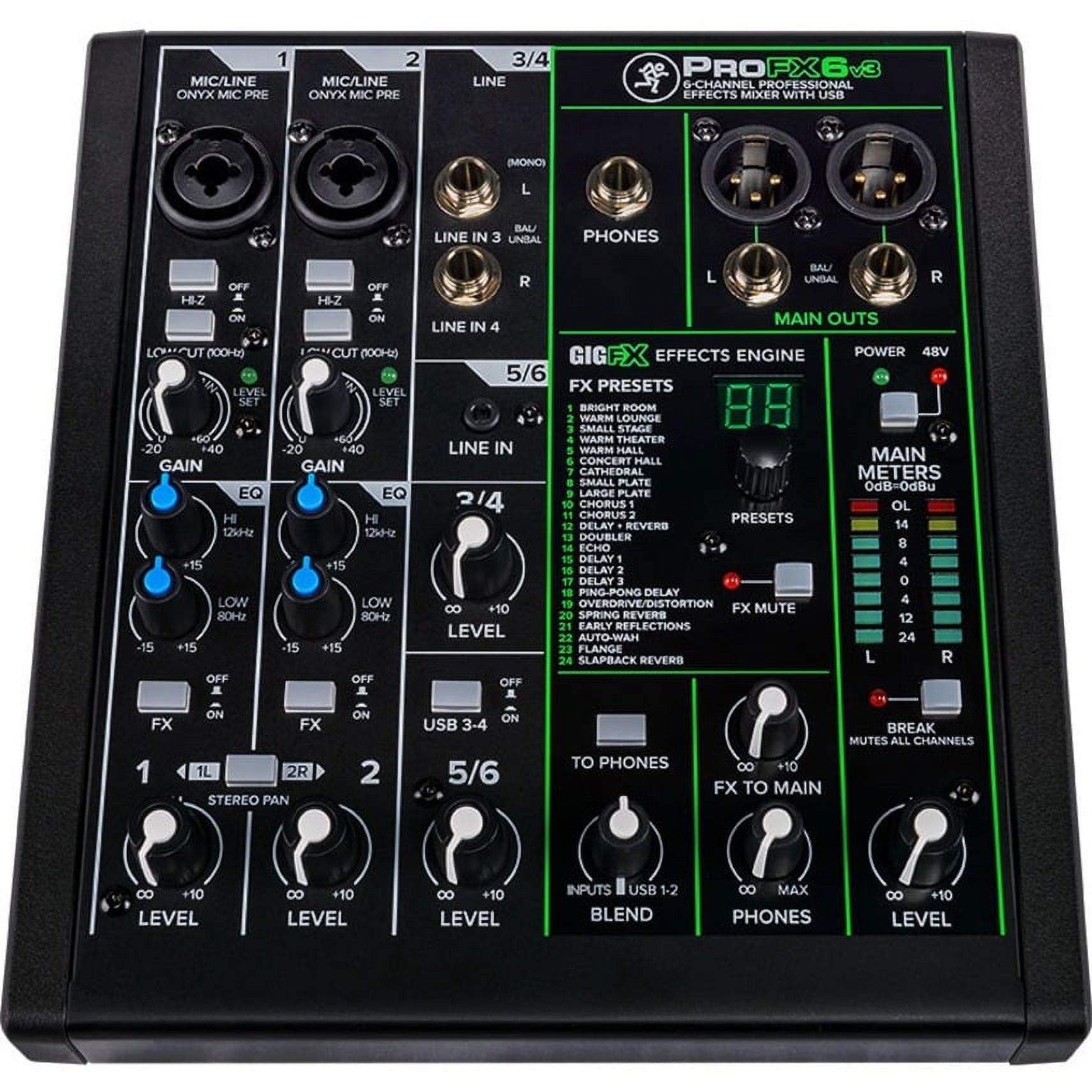 Mackie ProFX6v3 Audio Mixer - image 3 of 5