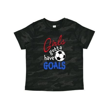 

Inktastic Girls Gotta Have Goals with Soccer Ball Gift Toddler Boy or Toddler Girl T-Shirt