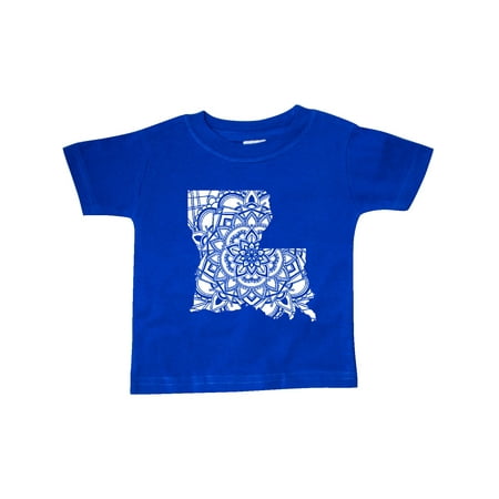 

Inktastic Louisiana Silhouette Mandala Gift Baby Boy or Baby Girl T-Shirt