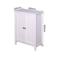 thumbnail image 3 of CoSoTower Bathroom Floor Storage Cabinet with Double Door Adjustable Shelf, 3 of 9