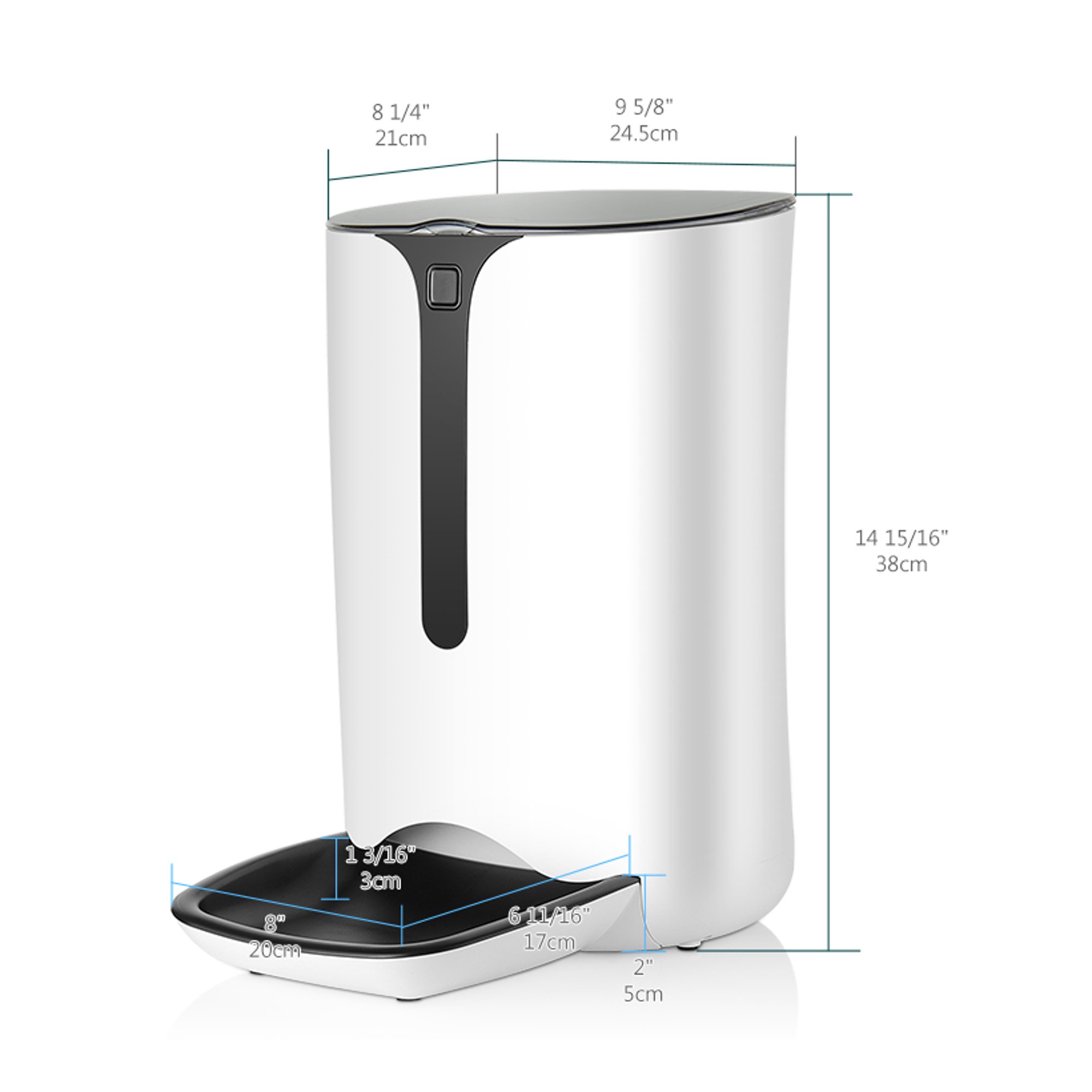 Livingbasics 1 56 Gallon 7l Automatic Pet Feeder Food Dispenser
