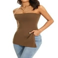 thumbnail image 3 of Été Off-Épaule Bandeau Tube Tops Casual Femmes Sans Manches Dos Bustier Tops Rue Parti Club, 3 of 7