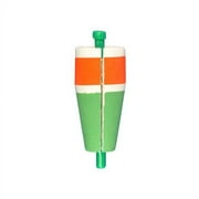 (6 pack) Comal Weighted Popping Fishing Float, Red/Green