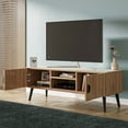 thumbnail image 6 of Manhattan Comfort Haley 55.10" Mid-Century Modern TV Stand in Natural and Beige, 6 of 13