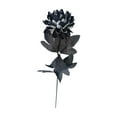 thumbnail image 2 of Artificial Dahlia Flowers,1 Pack Gothic Dead Flowers with Long Stems,Silk Flower for Halloween Wedding Decor,Floral Arrangements(Black White), 2 of 9