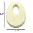 thumbnail image 3 of Oval Shaped Felt Callus Protective Pads - Adhesive Foot Pads That Surround Calluses from Rubbing On Shoes - 1/8" - 50 Pack, 3 of 3