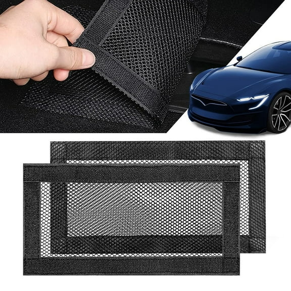 Ana 2PCS Car Under Seat Air Vent Cover fit for Model Y / for Model 3 Black 24.7x12cm