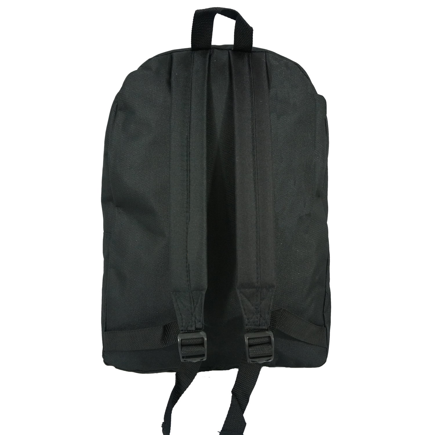 K-Cliffs Unisex Case of 50 School Basic 17" Backpacks, Black, 100% Polyester