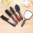 thumbnail image 4 of Salon Hairbrush Womens Ladies Makeup Hair Comb Set with Mirror, 4 of 9