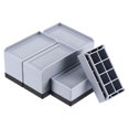 thumbnail image 1 of Uxcell 4Pcs Elevadores Rectangulares para Cama, Elevadores de Muebles Ajustables de Alta Resistencia de 3.15" L-Lado para Cama, Sofá, Mesa y Sillón (Gris), 1 of 7