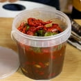 thumbnail image 4 of Pp Food Grade Takeaway Lobster Packing Bucket Bucket 5L Transparent Plastic Bucket Small Bucket, 4 of 8