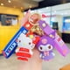 thumbnail image 4 of Kawaii Anime Sanrio creativo Helloed a Kitty dibujos animados pareja bolso llavero colgante accesorios juguete muñeca encantadora llavero cumpleaños Gi, 4 of 4