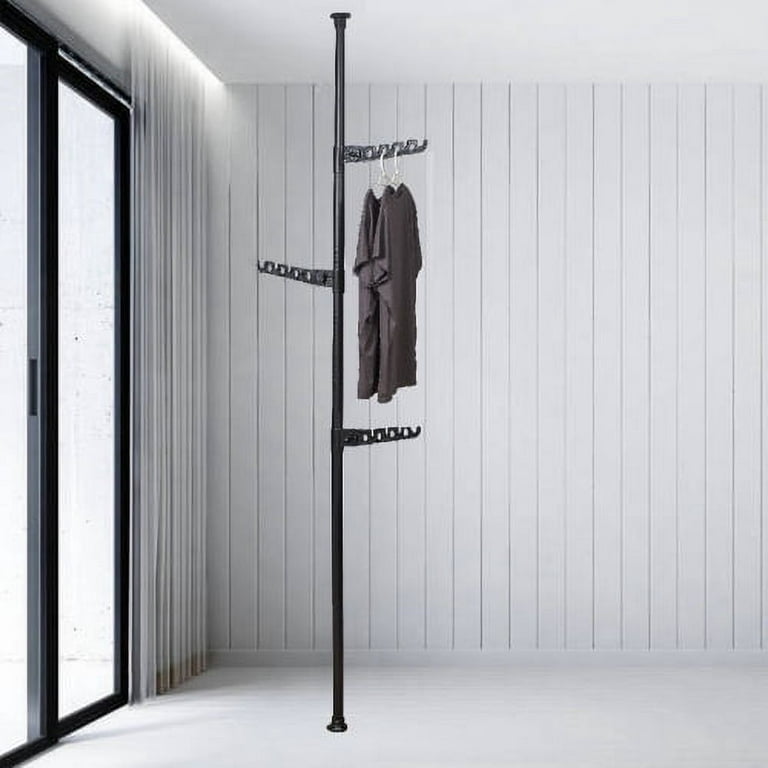 Dropship Adjustable Laundry Pole Clothes Drying Rack Coat Hanger