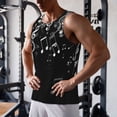 thumbnail image 6 of Haiem Falling Musical Men Workout Tank Top Gym Bodybuilding Sleeveless Muscle T Shirts Athletic Tank Breathable Workout Shirt-4X-Large, 6 of 8