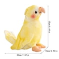thumbnail image 3 of Realistic Parrot Stuffed Animal Macaw Plush for Home Decor Vibrant Bird Collectible All Ages, 3 of 8
