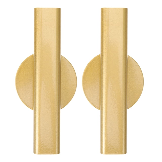 unbranded 2Ud Florero Mural Metálico Dorado Adhesivo Para Flores Y