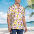 thumbnail image 5 of Haiem Easter Egg Printed Hawaiian Shirt for Men - Men’s Casual Beach Summer Shirts - Stretch Fabric with Modern Fit-X-Large, 5 of 9
