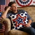 thumbnail image 6 of Beautynvta 4th of July Pillow Covers, 18x18 Inch, American Flag Stars Patriotic Throw Pillow Covers, Independence Day Memorial Day Cushion Case for Sofa Couch, 6 of 6