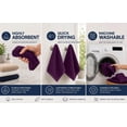 thumbnail image 3 of Dan River Washcloths pack of 12 Soft Absorbent Cotton and Multipurpose Wash Clothes for Face & Body with Assorted Colors - 12x12in, 3 of 9