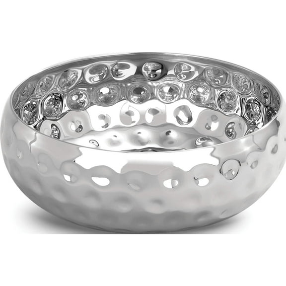 Fashion Bolt Hammered 12 Inch Salad Bowl Made In India gm6858