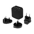 thumbnail image 4 of StarTech.com Chargeur Mural USB de Voyage 4 Ports - Adaptateur de Voyage International 34W/6.8A - Station de Charge USB Portable (USB4PACBK) - Adaptateur Secteur - 34 Watts - 6.8 A - 4 Connecteurs de Sortie (USB) - Noir - pour P/N : USBLT1MW, USBLT1MWS, USBLT2MB, USBLT2MW, USBLT30CMW, USBLT1MBW, USBLT1MW, 4 of 8