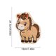 thumbnail image 2 of Baño Decorativo Toallas de Mano Año Del Caballo Lindo Patrón 23x20.5cm, Poliéster Rojo, Peluche Absorbente, Colgando para la Cocina Del Baño, 2 of 6