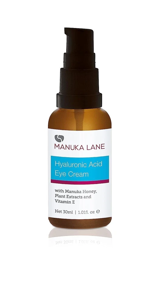 Hyaluronic Acid Eye Cream with Manuka Honey, Plant Extracts, Eye Bright & Vitamin E