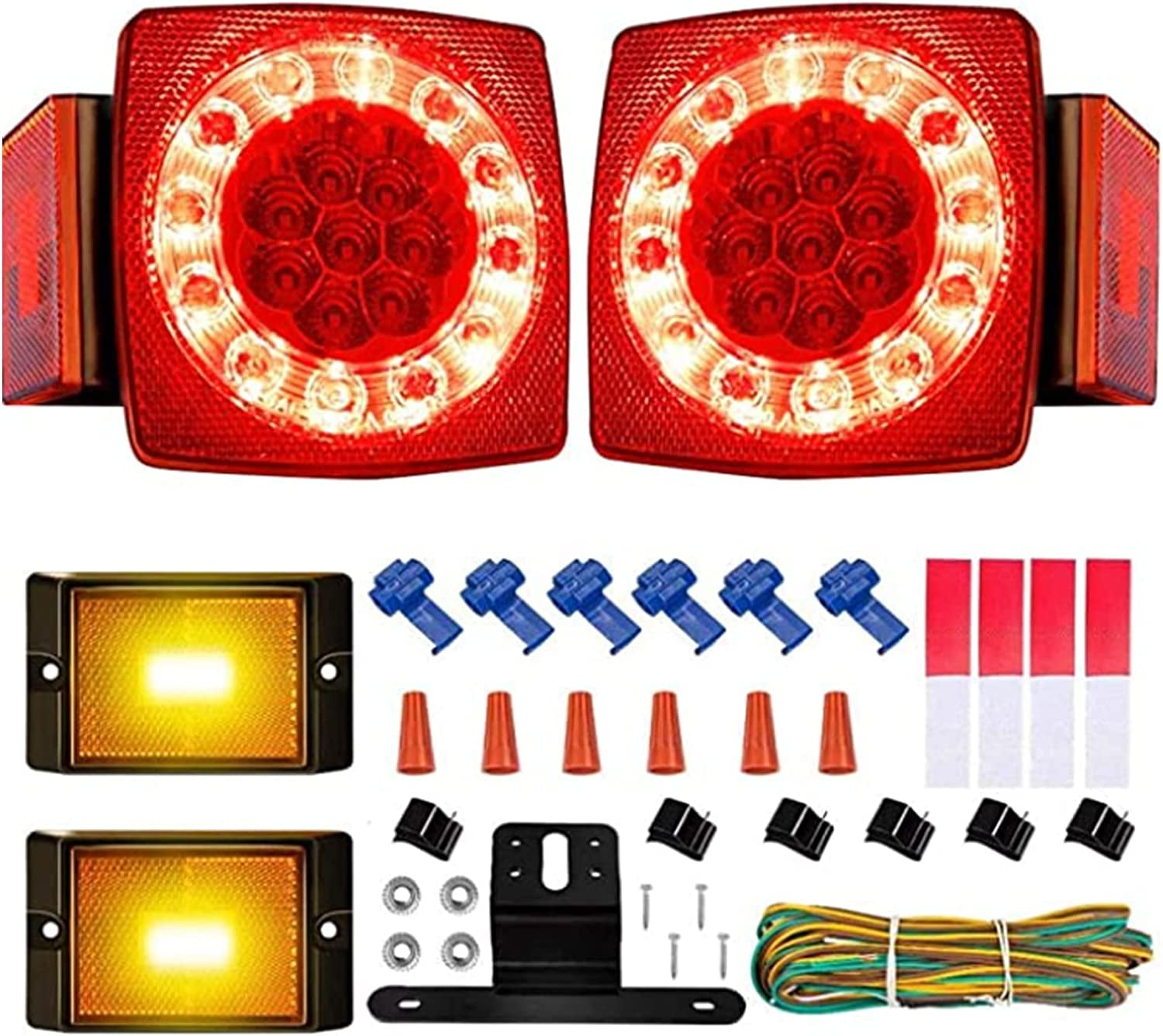 CYFIE 12V Led Trailer Light Kit, Boat Submersible Trailer Tail Light