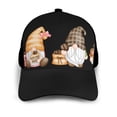 thumbnail image 3 of Naloa Coffee Gnome (2) Adult adjustable Print Baseball Hat, Patchwork curved brim baseball capfor Men and Women, One Size, 3 of 5