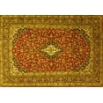thumbnail image 1 of Ahgly Company Machine Washable Indoor Rectangle Medallion Yellow Traditional Area Rugs, 8' x 10', 1 of 4