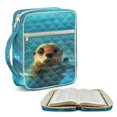 thumbnail image 2 of HELLHERO Seal Portable Bible Cover Case for Daily Use Daily Life, Polyester Fabric Quilted Bible Cover with Handle, 2 of 9